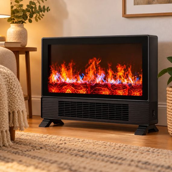 Электрокамин Flame Heater для дома • Портативный обогреватель Flame Heater с эффектом пламени, PTC-нагревом и пультом | Зображення 2