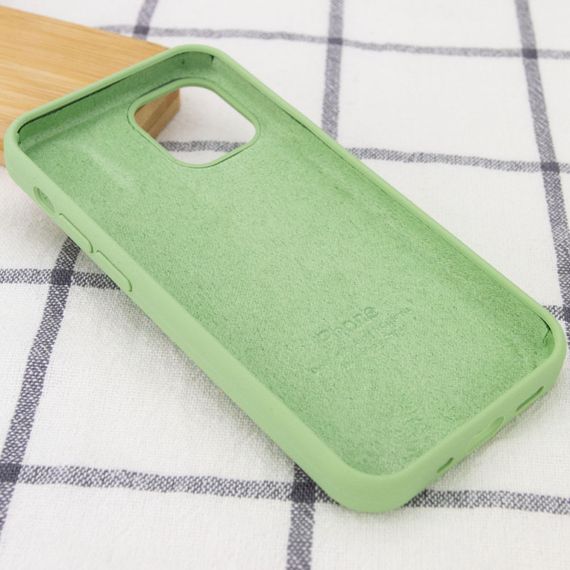 Чехол Silicone Case Full Protective (AA) для Apple iPhone 14 (6.1") Мятный / Mint | Зображення 2