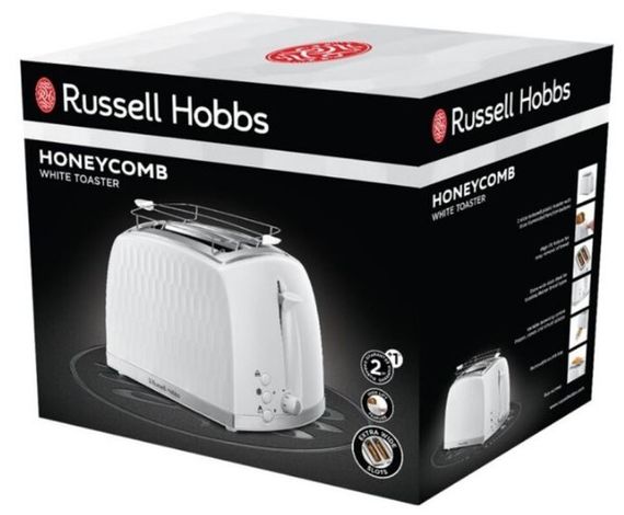 Тостер Russell Hobbs 26060-56 Honeycomb White | Зображення 9