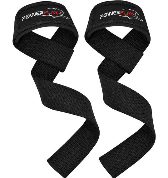 Лямки для тяги Паверплей 7065 Classic Lifting Gym Straps Чорні