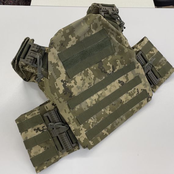 Плитоноска Plate Carrier зі швидким скиданням IRR Cordura 500 D Піксель ММ-14 (olive) | Зображення 2