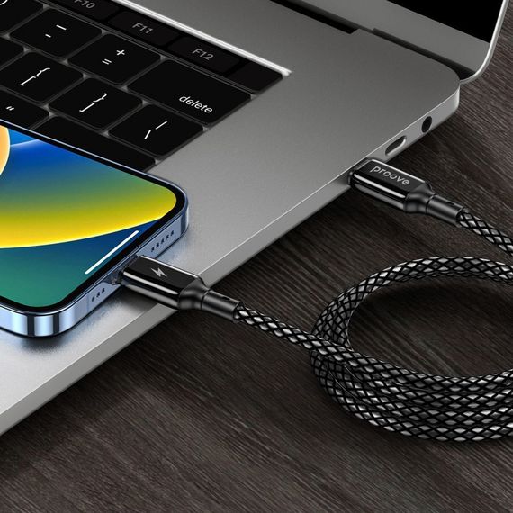 Кабель Proove Dense Metal Type-C to Lightning 27W (1m) white | Зображення 9