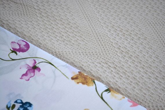 Постільна білизна з пледом Saheser Ranforce Zig Zag 200 х 220 см A.Gri | Зображення 1