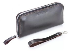 Шкіряний гаманець Skin and Skin Zipper L 21х11.5х2.5 см Коричневий (LW06BR)