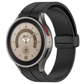 Ремешок Primolux Magnetic Silicone для часов Samsung Galaxy Watch 4 / Watch 5 / Watch 5 Pro - Black M/L