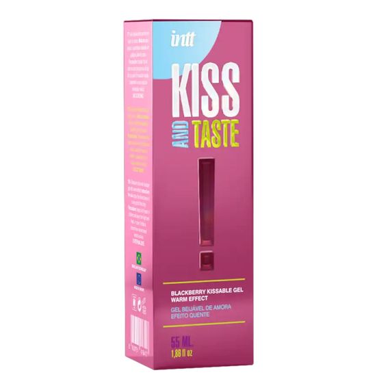 Гель для прелюдій - Intt Kiss and Taste! Blackberry Kissable Gel Warm Effect, 55 мл Sex Aura | Зображення 2