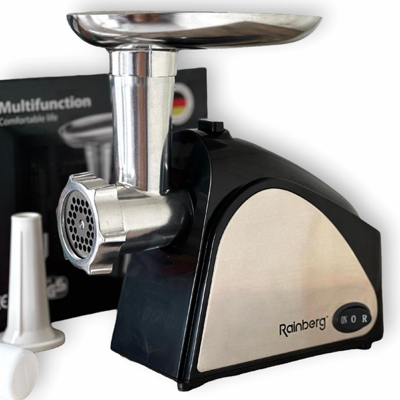 М'ясорубка електрична шнекова Rainberg RB-678 3000W | Зображення 1