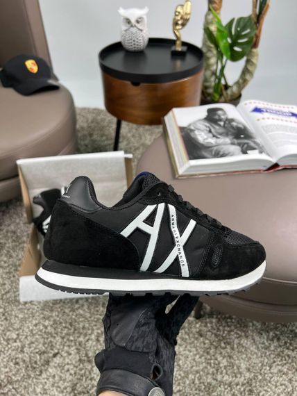 Чоловічі кросівки Exchange AX Black White замша , текстиль , В'єтнам 44 28 | Зображення 1