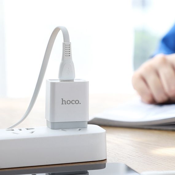 Дата кабель Hoco X40 Noah USB to MicroUSB (1m) Білий | Зображення 6