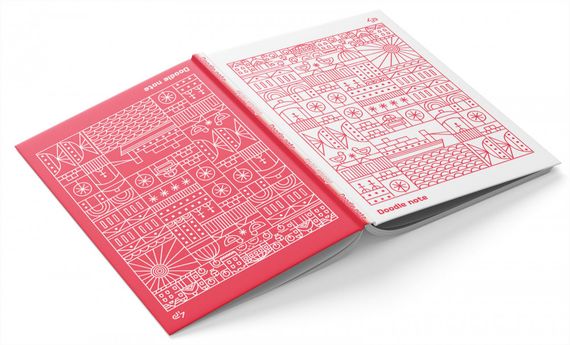 Блокнот 4Profi "Two in one "Doodle Note", Red 64 листа  формат А5 902019 | Зображення 1