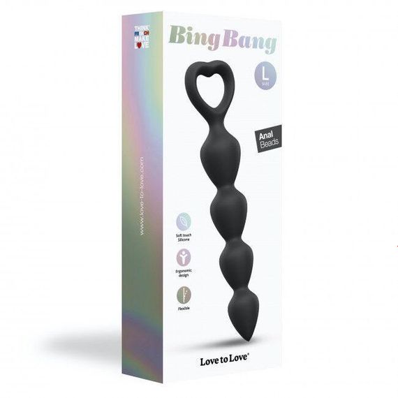 Анальная цепочка Love To Love BING BANG L - BLACK ONYX | Зображення 5