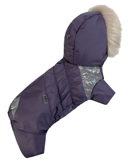 Зимовий комбінезон для дівчаток хутро фіолет AD-33 | Зображення 1