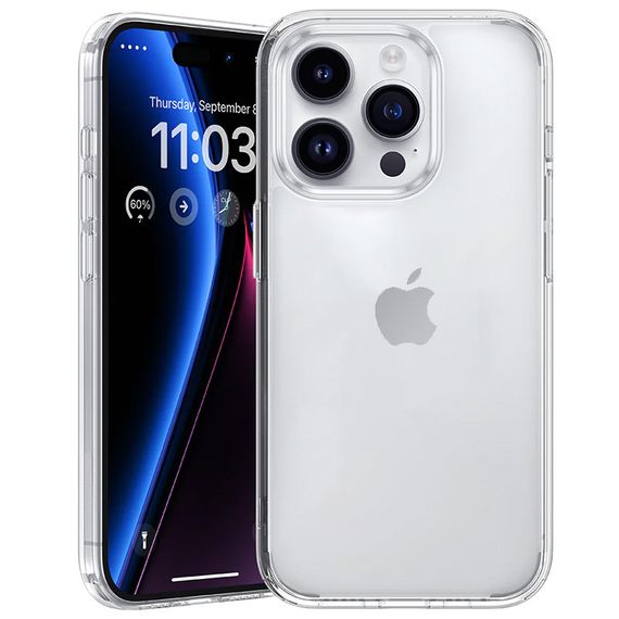 TPU чехол Epic Transparent 1,5mm для Apple iPhone 15 Pro (6.1") Бесцветный (прозрачный)