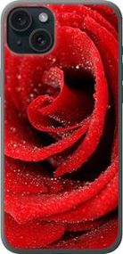 Чохол на iPhone 15 Plus Червона троянда із силікону FCh_009313