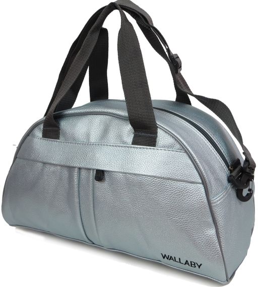 Спортивная сумка  из кожзама 16 л Wallaby 313 серебристый