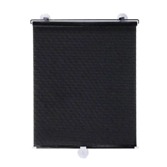 Рулонна сонцезахисна шторка на пластикові вікна 50*125 см, Чорна