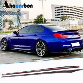 Накладки на пороги V1 (для F06 M-Sport, Карбон) для BMW 6 F12/F13/F06 2011-2018 гг