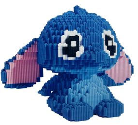 Конструктор 3D Стич Stitch синий 2005 деталей большой строительный набор для подростков от 14 лет