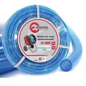 Шланг INTERTOOL GE-4077 для воды 3-слоя 3/4"армов.100м PVC