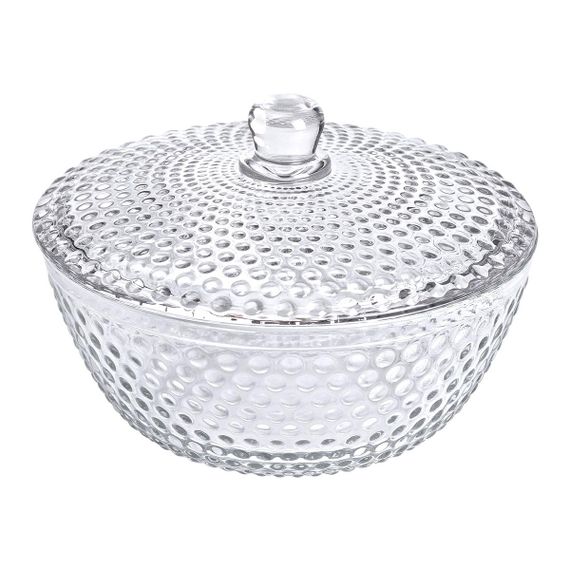 Ваза для фруктів скляна з кришкою 25 см | Зображення 2