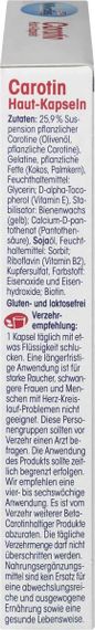 Капсулы "Каротин+Биотин+медь+Е+В2+В5+провитамин А для здоровой, красивой кожи от "Mivolis", Германия, 60 шт. | Зображення 4