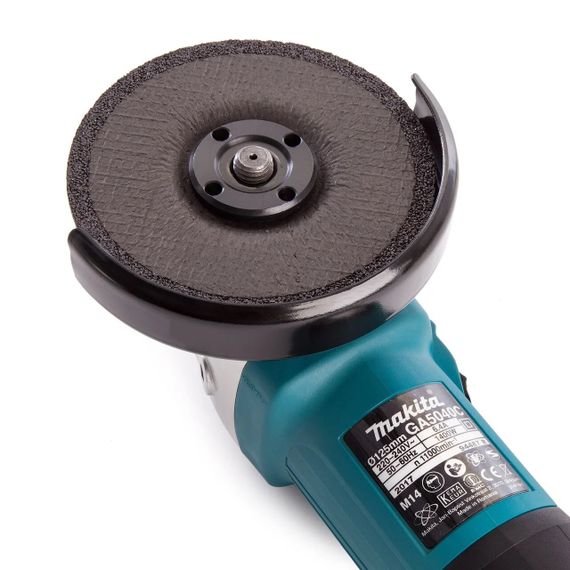 Шліфмашина кутова мережева Makita GA5040C (125 мм, 1400 Вт, 2800-11000 об/хв, SJS II) | Зображення 4