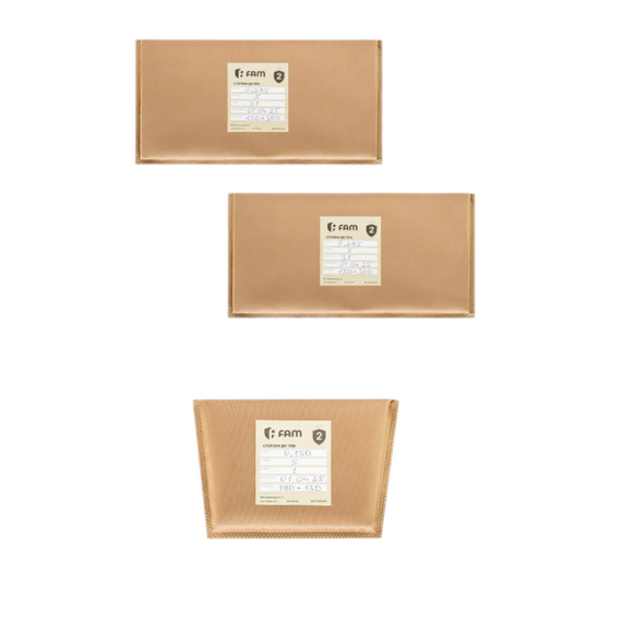 Комплект  м’яких захисних пакетів UHMWPE 15×30 см та в напашник клас захисту (ДСТУ 8782:2018): 2-й колір койот
