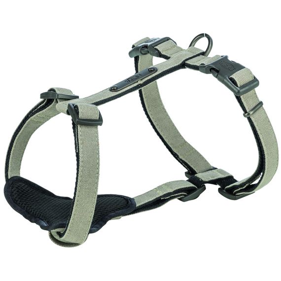 Шлея Trixie CityStyle H-harness для собак бавовна M–L 52–75 см 20 мм світло-сіра | Зображення 3