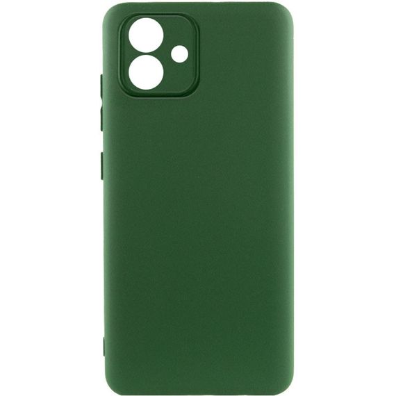 Чохол Silicone Cover Lakshmi Full Camera (A) для Samsung Galaxy A04e Full camera, Зеленый / Dark green