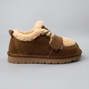 Угги жіночі замшеві хутро 590141 Коричневий 36 37 38 40 41