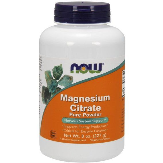 Мікроелемент Магній NOW Foods Magnesium Citrate Powder 227 g /76 servings/ Pure
