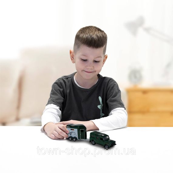 Игровой набор - Land Rover (с прицепом и фигурками лошадей) | Зображення 2