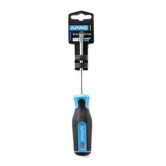 Викрутка погумована ручка CrV SL5x100 мм (плоский) APRO 3016431 | Зображення 1