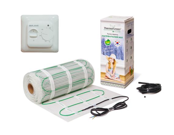 Комплект Кабельный мат ThermoGreen 1м2 + Терморегулятор M5.16