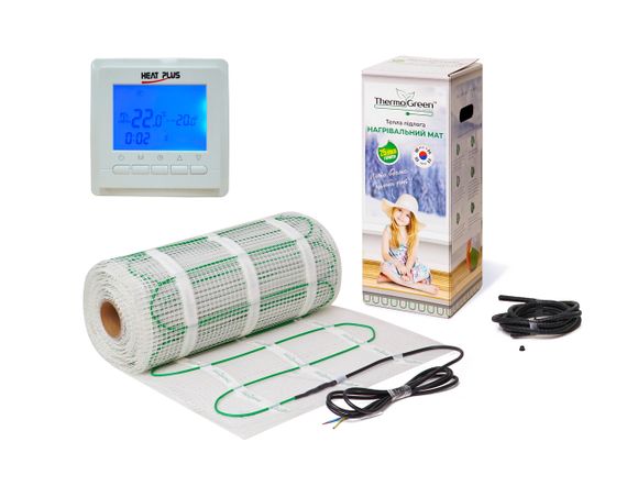 Комплект Кабельний мат ThermoGreen 2,5м2 + Терморегулятор BHT-306