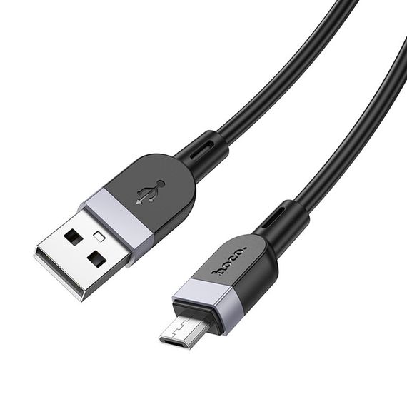 Дата кабель Hoco X109 Energy silicone USB to MicroUSB (1m) Black | Зображення 2