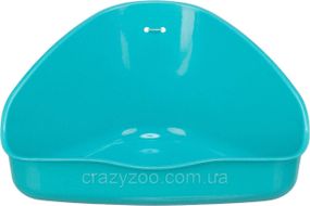 Кутовий туалет для гризунів Trixie блакитний 16х7х12 см TX-6254