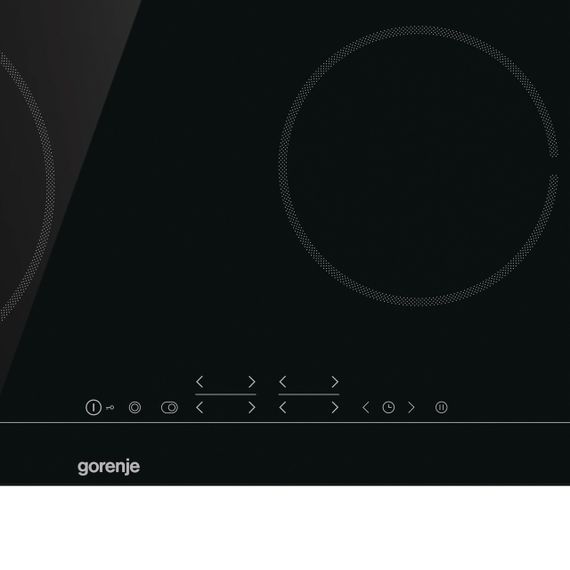 Варочная поверхность Gorenje ECT643BSC/стеклокерам./ сенс.упр/таймер/расш.зона/черная с метал.кантом (ECT643BSC) | Зображення 1