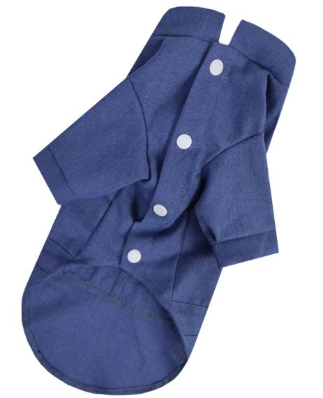 Сорочка лляна джинс RUB-57 | Зображення 2