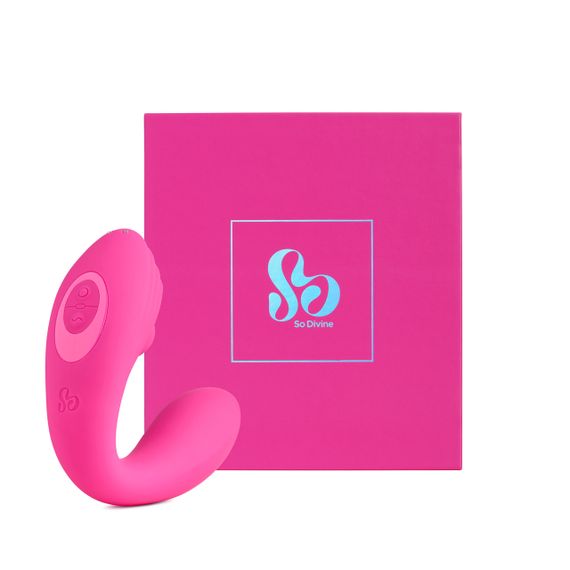 Вакуумний вібратор 2 в 1 Pearl Vibe, рожевий, So Divine (Велика Британія) Sex Aura
