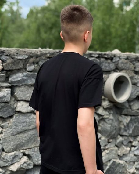 Футболка для хлопчика (підліткова) Носи своє 140 Чорний (p-14026-157466) | Зображення 3