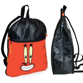 Рюкзак-мешок для обуви,спортивной формы Губка Боб детская сумка для сменки с расширителем (01232)