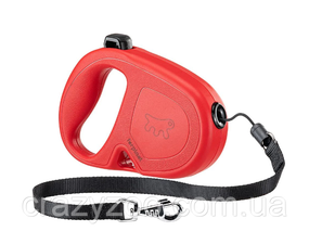Поводок-рулетка для собак Ferplast Flippy One Cord до 20 кг красный шнур 5 метров 75093022