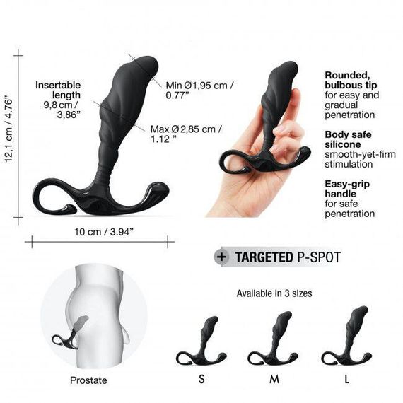 Ручний ергономічний масажер простати Dorcel Expert P size L | Зображення 2