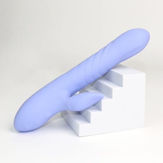 Вібратор кролик з ротацією та фрикціями Sweet Em лавандовий Sex Aura | Зображення 3