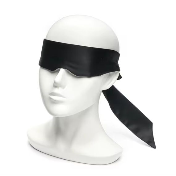 БДСМ набір "Set love", колір чорний, пов'язка на очі, наручники, щіточка, стек, свічка, затискачі для сосків sexstyle | Зображення 1