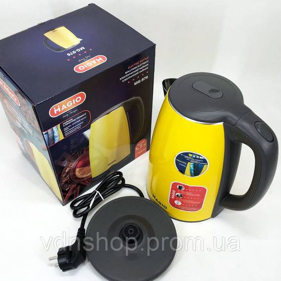 Електричний чайник із сучасним зовнішнім виглядом MAGIO MG-976 Чайник для кави електронний IR-49 | Зображення 7