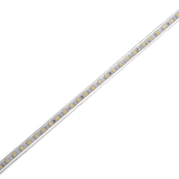 Светодиодная лента влагозащищенная холодный оттенок 220V 24W 2835 CW WHITE PCB IP65 1m (BY-028/120) | Зображення 1