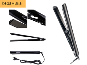 Компактный утюжок выпрямитель для волос с керамическим покрытием Kemei JB-KM-1208