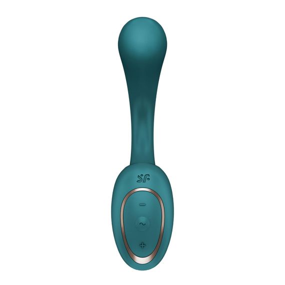 Вагінально-кліторальний вібратор Satisfyer G for Goddess 2 Bottle Green, 2 мотори Sex Aura | Зображення 2